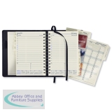 Collins Elite 2013 Executive Diary Wirobound Day to Page Hourly W164xH246mm Black Ref 1100VBLK