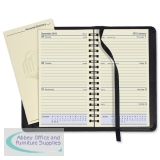 Collins Elite 2013 Pocket Diary Wirobound Week to View W85xH153mm Black Ref 1165VBLK