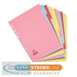 Elba A4 10-Part Card Divider Assorted 100080806