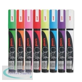 uni Chalk Marker Broad Bullet Tip PWE-5M Line Width 1.8-2.5mm Assorted Ref 5046670 [Wallet 8]