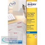 Avery Mini Multipurpose Labels Inkjet 40 per Sheet 45.7x25.4mm White Ref J8654-25 [1000 Labels]
