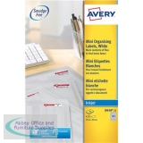 Avery Mini Multipurpose Labels Inkjet 189 per Sheet 25.4x10mm White Ref J8658REV-25 [4725 Labels]