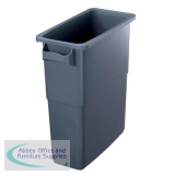 EcoSort Recycling System Midi Bin 60 Litre Capacity 275x590x635mm Grey Ref SPICEMIDGREY1