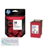 Hewlett Packard No58 Photo Inkjet Cartridge Black/Light Cyan/Light Magenta C6658AE