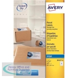 Avery Quick DRY Parcel Labels Inkjet 8 per Sheet 99.1x67.7mm White Ref J8165-25 [200 Labels]