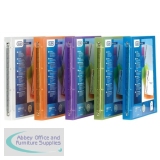 Elba Polyvision 4-Ring Binder 25mm A4 Assorted Pack of 12 100201430