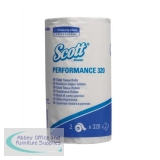 Scott Performance Toilet Tissue Roll 2-Ply White 320 Sheets Pack of 36 8538