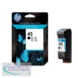 Hewlett Packard No45 Inkjet Cartridge Light Use 51645GE