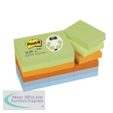 Post-it Notes Recycled 100 Sheets per Pad 38x51mm Pastel Rainbow Ref 653-1RP [Pack 12]