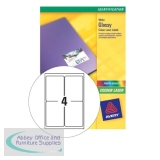 Avery Laser Label 4 per Sheet White Pack of 40 L7769-40