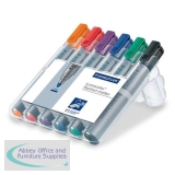 Staedtler Lumocolor Flipchart Markers Water-based Dry-safe Bullet Tip 2mm Assorted Ref 356 WP6 [Pack 6]