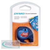 ES91203 - Dymo Letratag Plastic Tape 12mm x4 Metres Cosmic Red S0721630