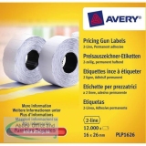 Avery 2-Line Label Permanent White WP1626
