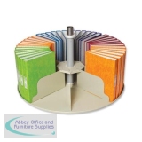 Rotadex Platfile Filing Platform for 48 Ring Binders or Foolscap Folders Dove Grey Ref RPFMODPLAT