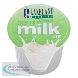 Millac Maid Half Fat Milk Pots Pack of 120