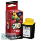 Lexmark No20 X83/Z54 Inkjet Cartridge Colour 15MX120E
