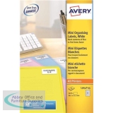 Avery Promotional Mini Labels Laser 65 per Sheet 38.1x21.2mm Neon Yellow Ref L7651Y-25 [1625 Labels]