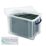 Really Useful Filing Box Plastic 10 suspension files Foolscap 24 Litre W270xD465xH290mm Ref 24C&10susp