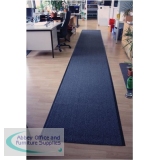 Doortex Mat on Roll Polypropylene Anti-slip Plush Pile 900x3000mm Blue Ref 490300PPMRBL