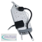 Belkin 8-Way Surgemaster Surge and Telephone Protection 2 Metre Cable F9M820UK2M