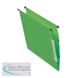 Esselte Orgarex Vertical Dual Lateral File V-Bottom Green Pack of 25 21637