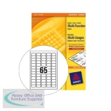 Avery Multi-Purpose Label 65TV White Pack of 40 Sheets 3667