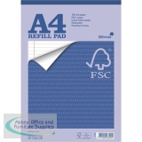Silvine A4 Refill Pad 4-Hole 160 Pages Ruled Feint and Margin FSCRP80 (FMS)