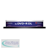 Verbatim DVD+R 8X Double Layer Non-Printable Spindle Pack of 10 43666