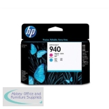 Hewlett Packard No940 Print Head Magenta/Cyan OfficeJet Pro 8000/8500 C4901A