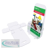 Deflecto Foldem-Up Literature Desk Pocket Wall-mountable Plastic 1/3 x A4 Clear Ref DE51604 [Pack 10]