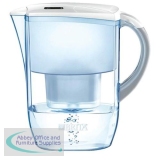 Brita Fjord Water Filter with Pour-through Flip-top Lid and Cartridge 2.6 Litre Capacity White Ref 100007