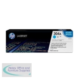 Hewlett Packard No304A Colour LaserJet Toner Cartridge Cyan CC531A