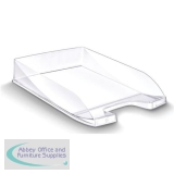 5 Star Letter Tray Self-stacking W260xD345xH64mm 400 Sheets Crystal