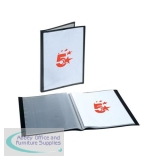 5 Star Office Display Book Personalisable Cover Polypropylene 30 Pockets A4 Black