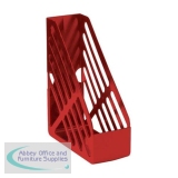 5 Star Office Magazine Rack File Foolscap Red