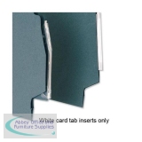5 Star Inserts Card for Lateral File Tabs White Ref 100331407 [Pack 50]