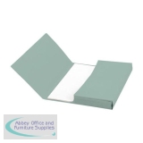 5 Star Document Wallet Half Flap 285gsm Capacity 32mm A4 Green [Pack 50]