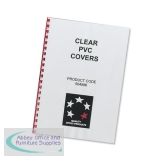 5 Star Comb Binding Covers PVC 150 micron A4 Clear [Pack 100]
