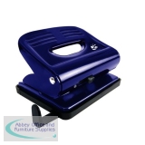 5 Star Punch 2-Hole Plastic Base Metal Handle Capacity 18x 80gsm Blue