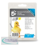 5 Star Compatible Inkjet Cartridge Page Life 1750pp Yellow [HP No. 11 C4838A Alternative]