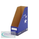 5 Star Magazine File Quick-assembly Recycled A4 Plus Blue [Pack 10]