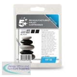 5 Star Compatible Inkjet Cartridge Page Life 900pp Black [HP No. 56A C9502AE Alternative] [Pack 2]