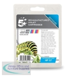 5 Star Compatible Inkjet Cartridge Page Life 125 photo Colour [HP No. 57A C9503AE Alternative][Pack 2]