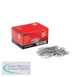 5 Star Paperclips Metal Small 22mm Plain [Pack 10x200]