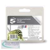 5 Star Compatible Inkjet Cartridge Page Life 190pp Colour [Lexmark No. 33 018C01033E Alternative]