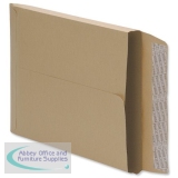 5 Star Envelopes Window Peel and Seal Gusset 25mm 241x165mm Manilla [Pack 125]