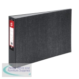 5 Star Mini Lever Arch File 50mm Spine Oblong Landscape A3 Cloudy Grey [Pack 2]