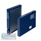 5 Star Office Document Box Polypropylene 30mm A4 Blue [Pack 10]