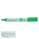5 Star Eco Highlighter Chisel Tip 1-5mm Line Green [Pack 10]