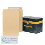 New Guardian Envelopes FSC Pocket Peel & Seal Heavyweight 130gsm 381x254mm Manilla Ref E23513 [Pack 125]